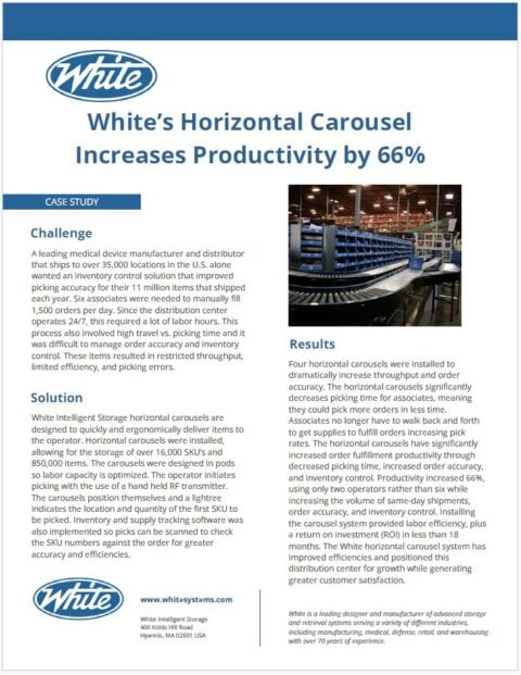 Horizontal Carousel Storage System | White Systems Storage