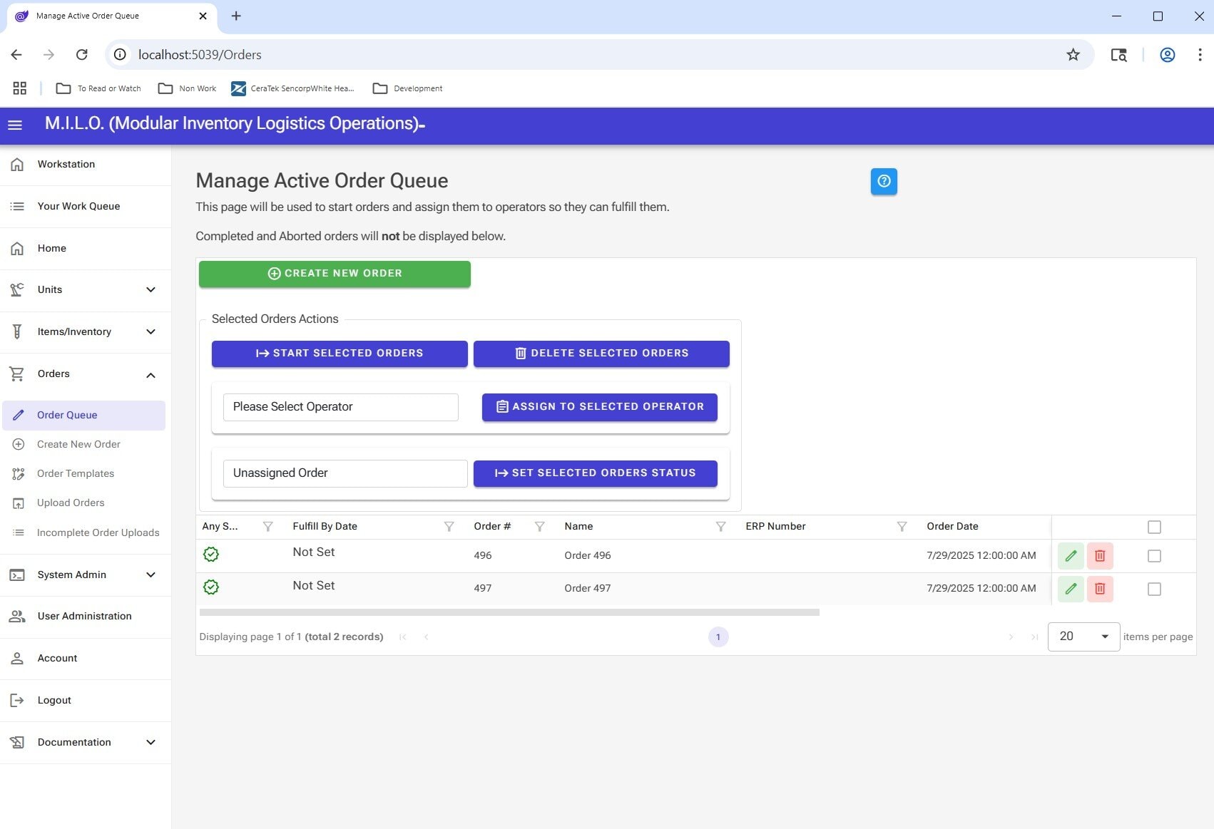 Milo inventory management software
