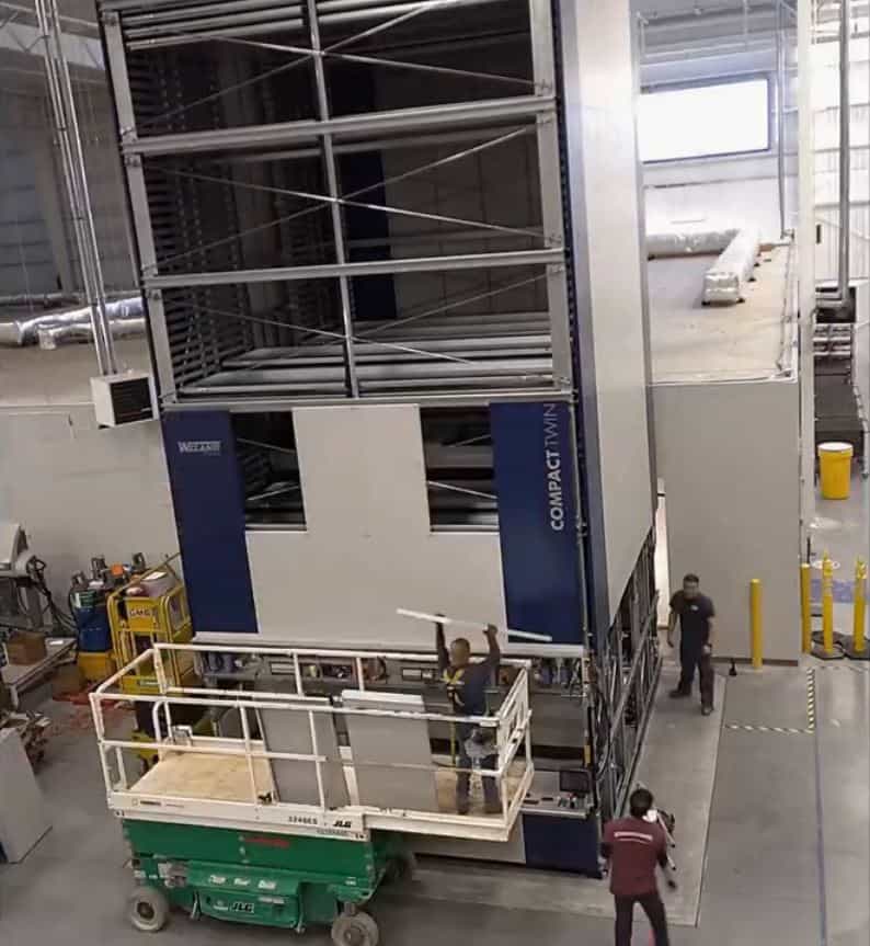 vertical lift module installation
