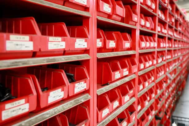 warehouse bins for slotting
